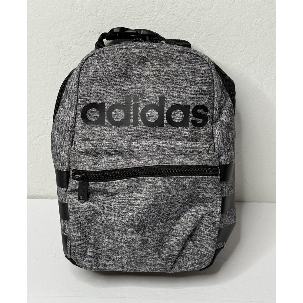 ADIDAS  Santiago II Jersey Onix Grey Black Unisex Lunch Bag School Gym Food